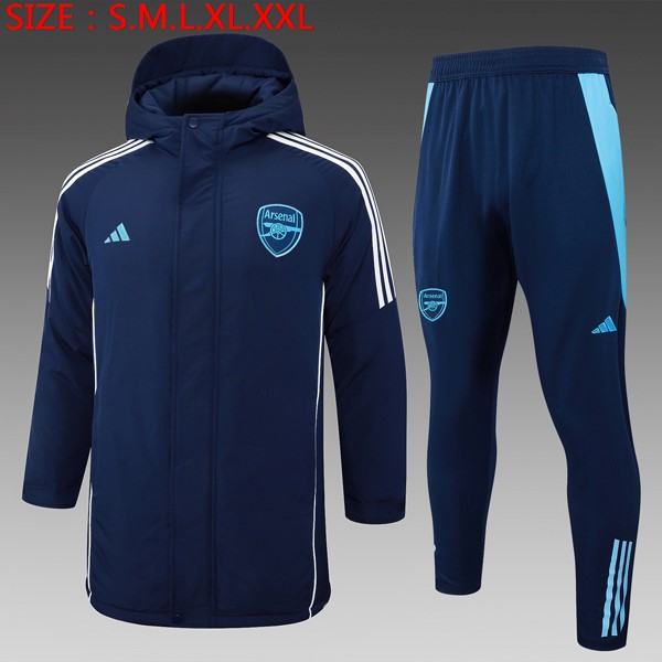 Abrigo Arsenal Conjunto Completo 2024-25 Azul